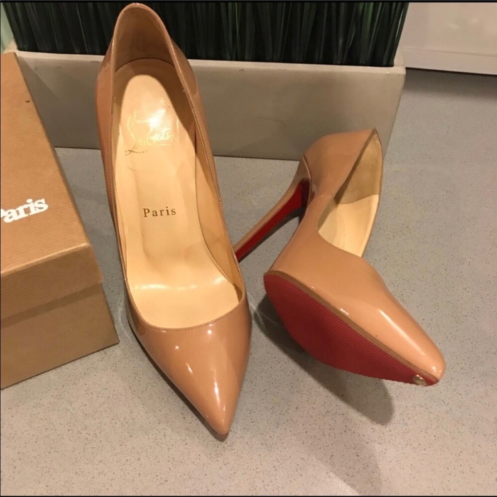 Authentic Christian Louboutin Pigalle Nude 120mm